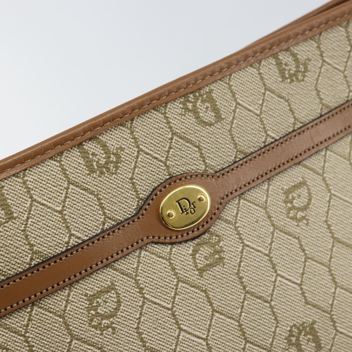 Christian Dior Vintage Honeycomb Zip Pouch - Brandsamsara