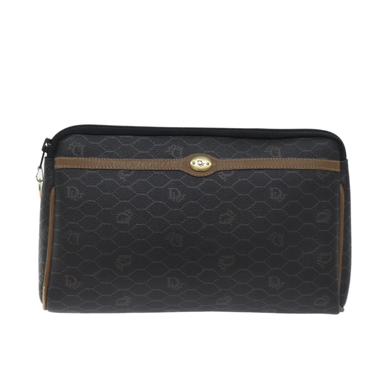 Christian Dior Vintage Honeycomb Zip Pouch - Brandsamsara