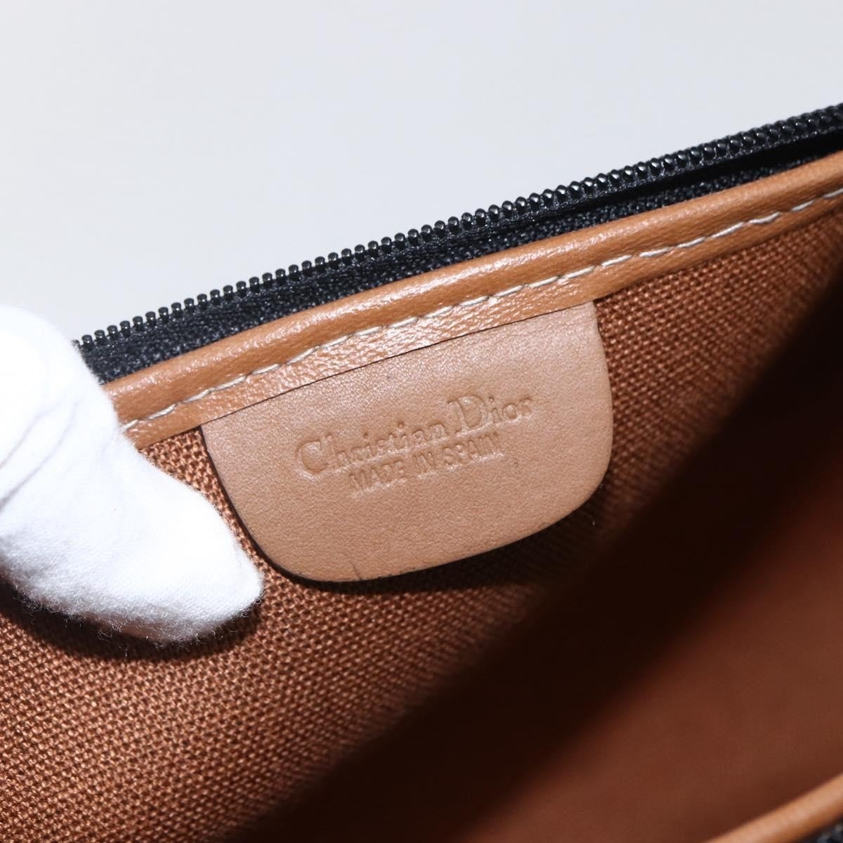 Christian Dior Vintage Honeycomb Zip Pouch - Brandsamsara