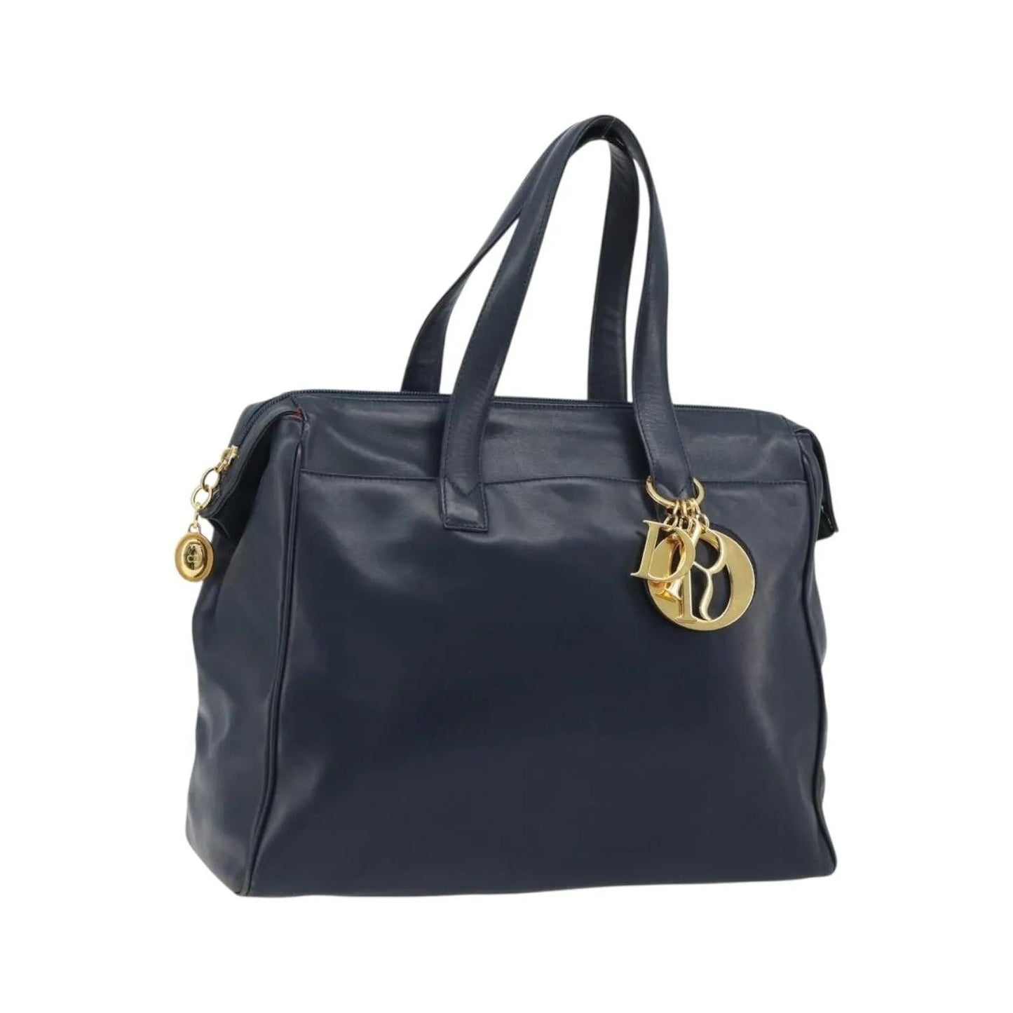 Christian Dior Vintage Leather, Navy, Leather, Handbag
