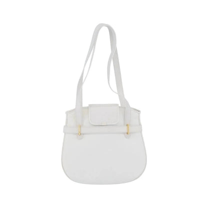 Christian Dior Vintage Leather, White_gold, Leather, Shoulder Bag