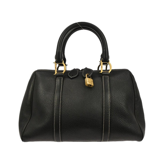 Christian Dior Vintage Leather, Black, Leather, Handbag