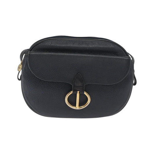 Christian Dior Vintage Leather, Navy, Leather, Shoulder Bag