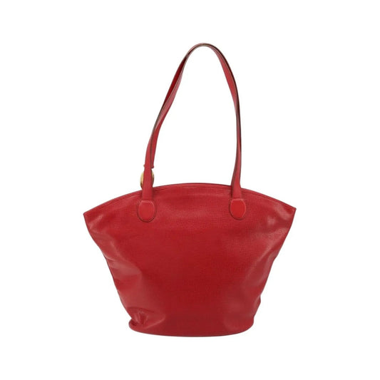 Christian Dior Vintage Tote Leather, Red, Leather, Tote Bag