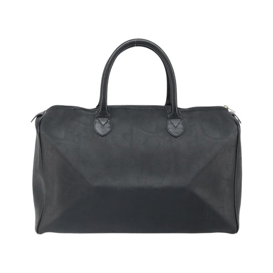 Christian Dior Vintage Trotter Boston Canvas, Black, Canvas, Travel Bag