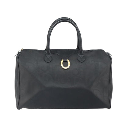 Christian Dior Vintage Trotter Boston Canvas, Black, Canvas, Travel Bag
