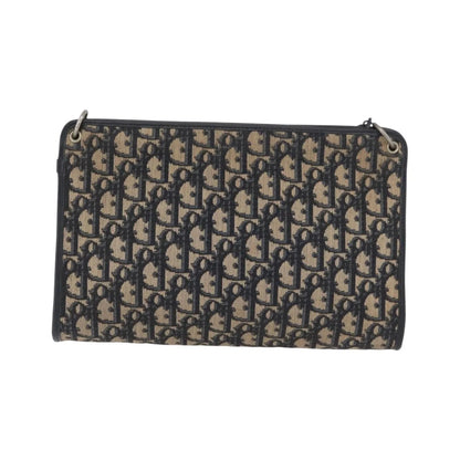 Christian Dior Vintage Trotter Canvas, Navy, Canvas, Shoulder Bag