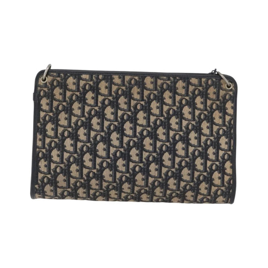 Christian Dior Vintage Trotter Canvas, Navy, Canvas, Shoulder Bag