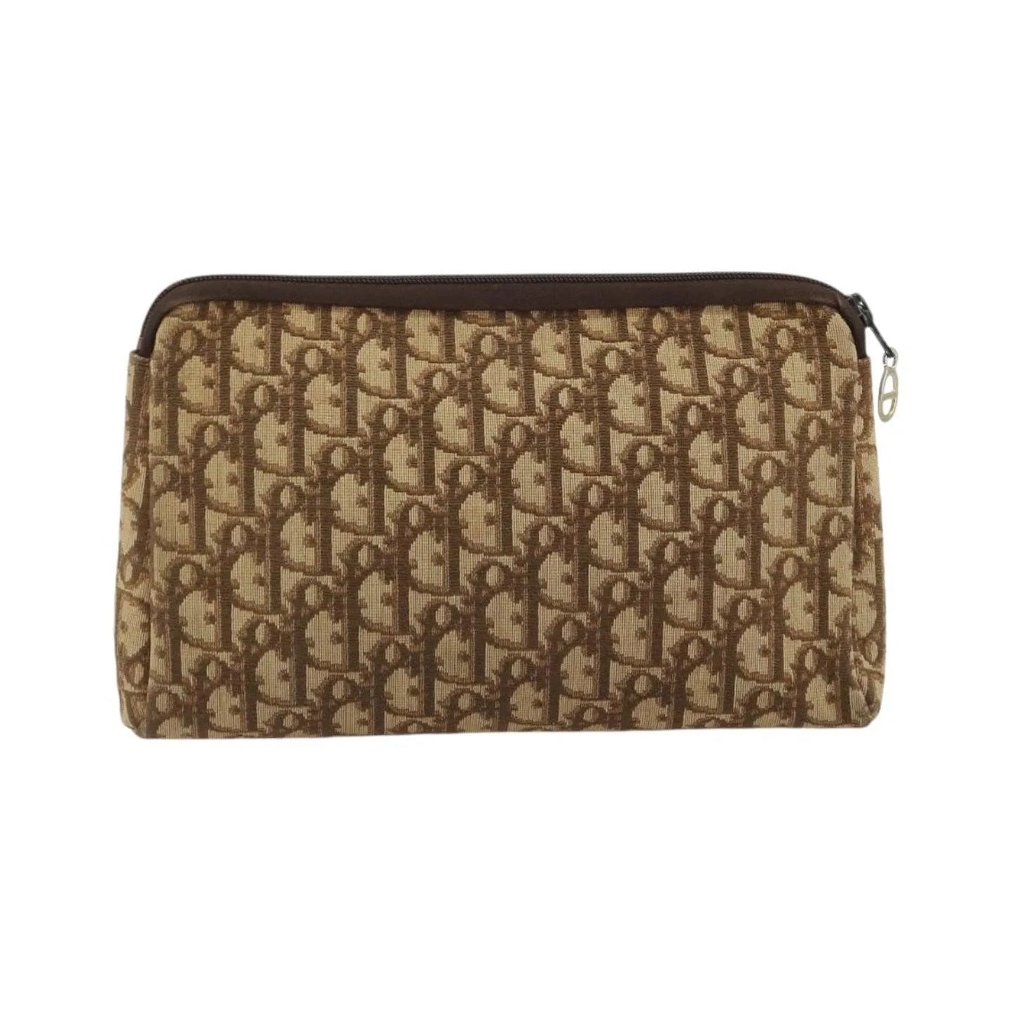 Christian Dior Vintage Trotter Canvas, Brown, Canvas, Clutch