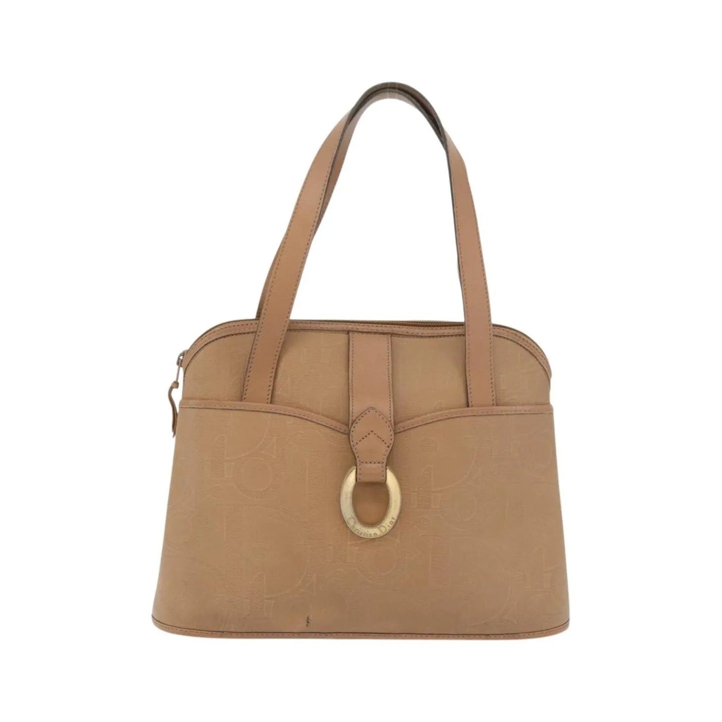 Christian Dior Vintage Trotter Canvas, Beige, Canvas, Handbag