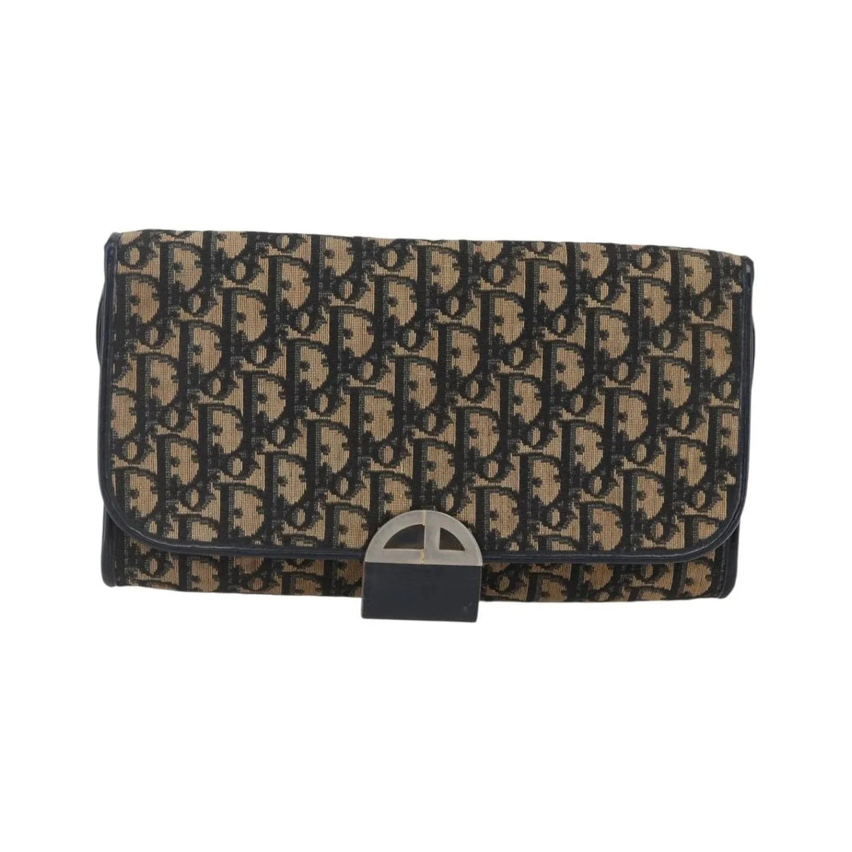 Christian Dior Vintage Trotter Canvas, Navy, Canvas, Shoulder Bag