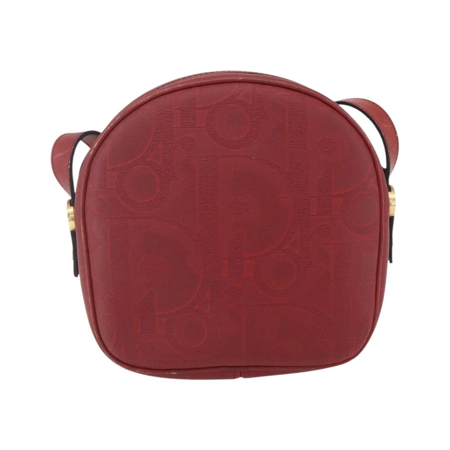 Christian Dior Vintage Trotter Canvas, Red, Canvas, Shoulder Bag