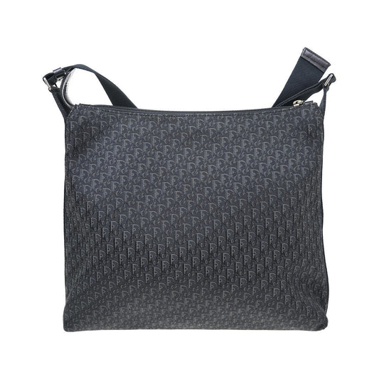 Christian Dior Vintage Trotter Canvas, Black, Canvas, Shoulder Bag