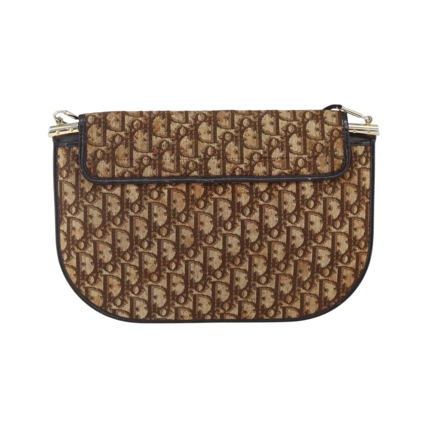 Christian Dior Vintage Trotter Canvas, Brown, Canvas, Shoulder Bag