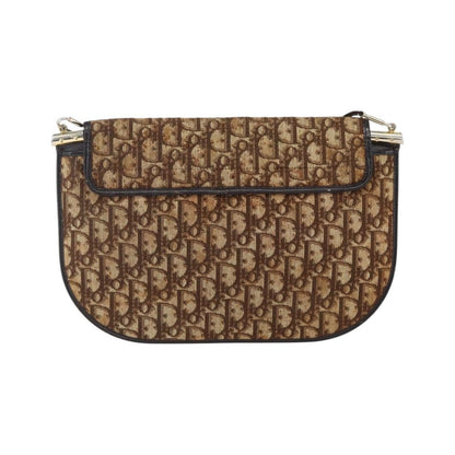 Christian Dior Vintage Trotter Canvas, Brown, Canvas, Shoulder Bag