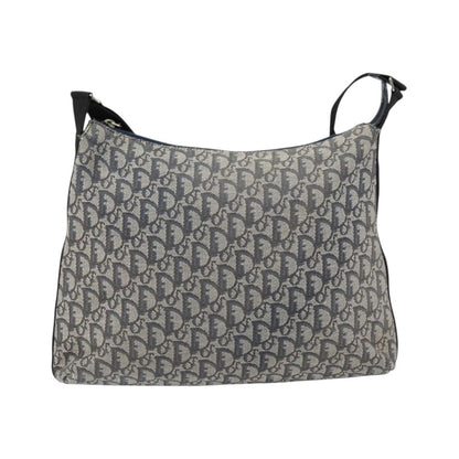 Christian Dior Vintage Trotter Canvas, Navy, Canvas, Shoulder Bag