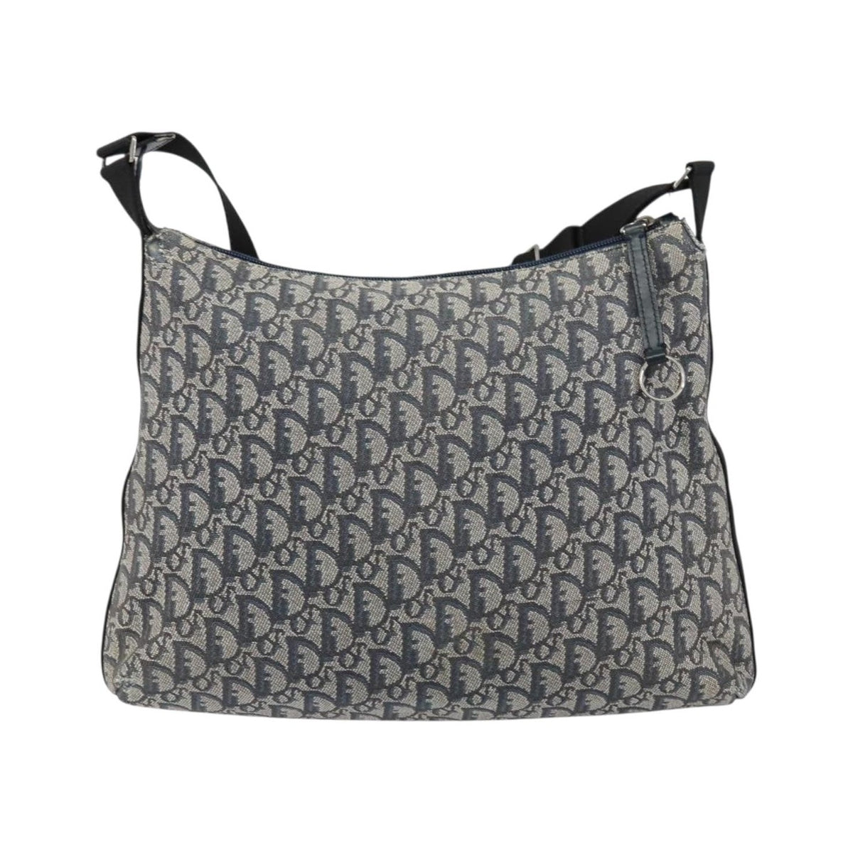 Christian Dior Vintage Trotter Canvas, Navy, Canvas, Shoulder Bag
