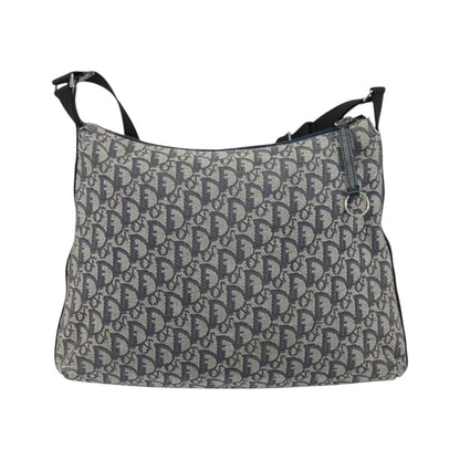 Christian Dior Vintage Trotter Canvas, Navy, Canvas, Shoulder Bag