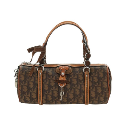 Christian Dior Vintage Trotter Romantique Boston Diorissimo Coated Canvas, Brown, Canvas, Handbag