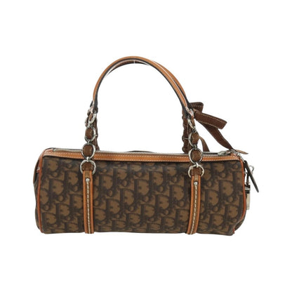 Christian Dior Vintage Trotter Romantique Boston Diorissimo Coated Canvas, Brown, Canvas, Handbag