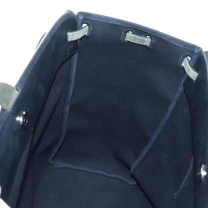 Hermes Herbag Cabas Toile and Leather, Black, Canvas, Tote Bag