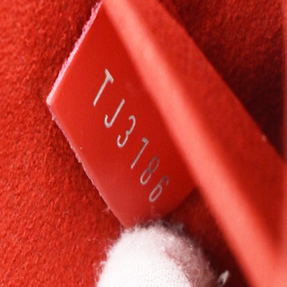 Louis Vuitton Felicie Chain Epi Leather, Red, Leather, Clutch