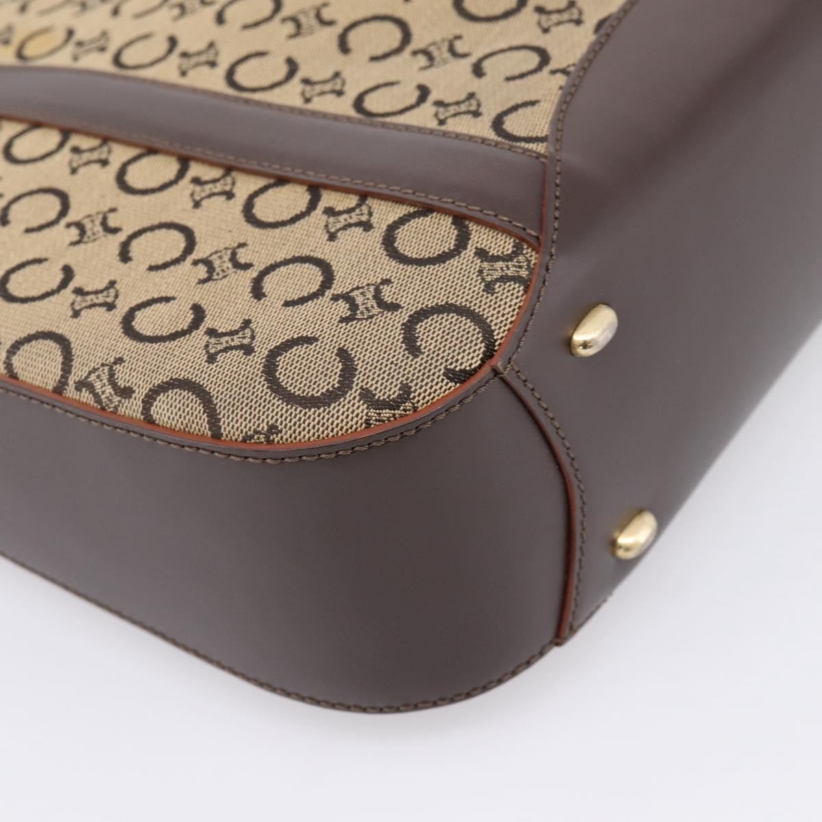 Celine C Macadam Canvas and Leather, Beige, Canvas, Tote Bag