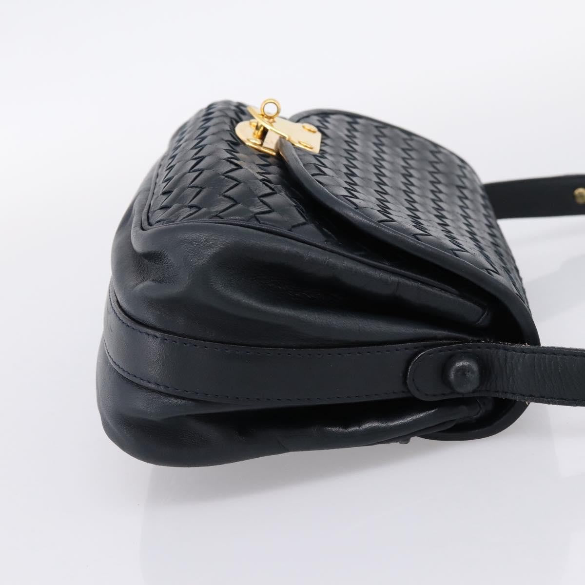 Bottega Veneta Shoulder Leather, Black, Leather, Shoulder Bag