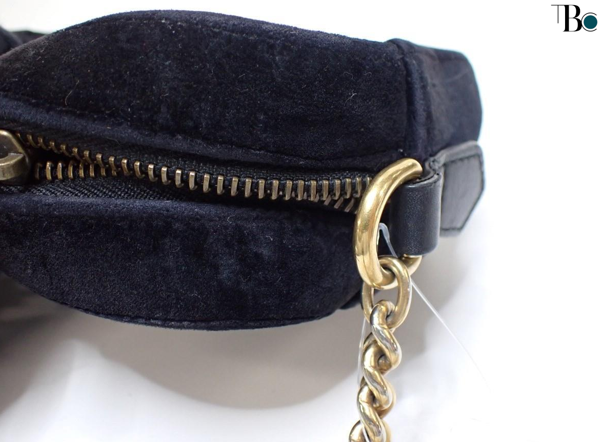 Gucci GG Marmont Flap Bag Crystal Embellished Matelasse Velvet, BLACK, VELVET, Shoulder bag