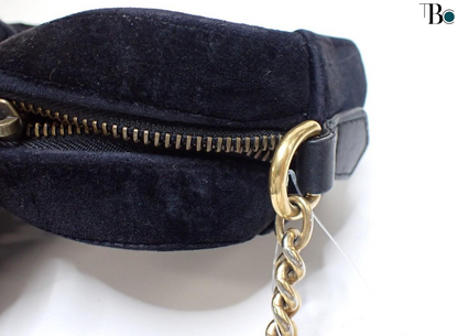 Gucci GG Marmont Flap Bag Crystal Embellished Matelasse Velvet, BLACK, VELVET, Shoulder bag