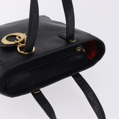 Christian Dior Vintage Lady Dior Leather, Black, Leather, Handbag
