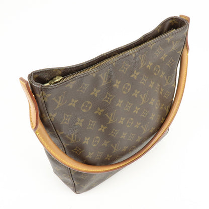 Louis Vuitton Looping Monogram Canvas, Brown, Canvas, Handbag