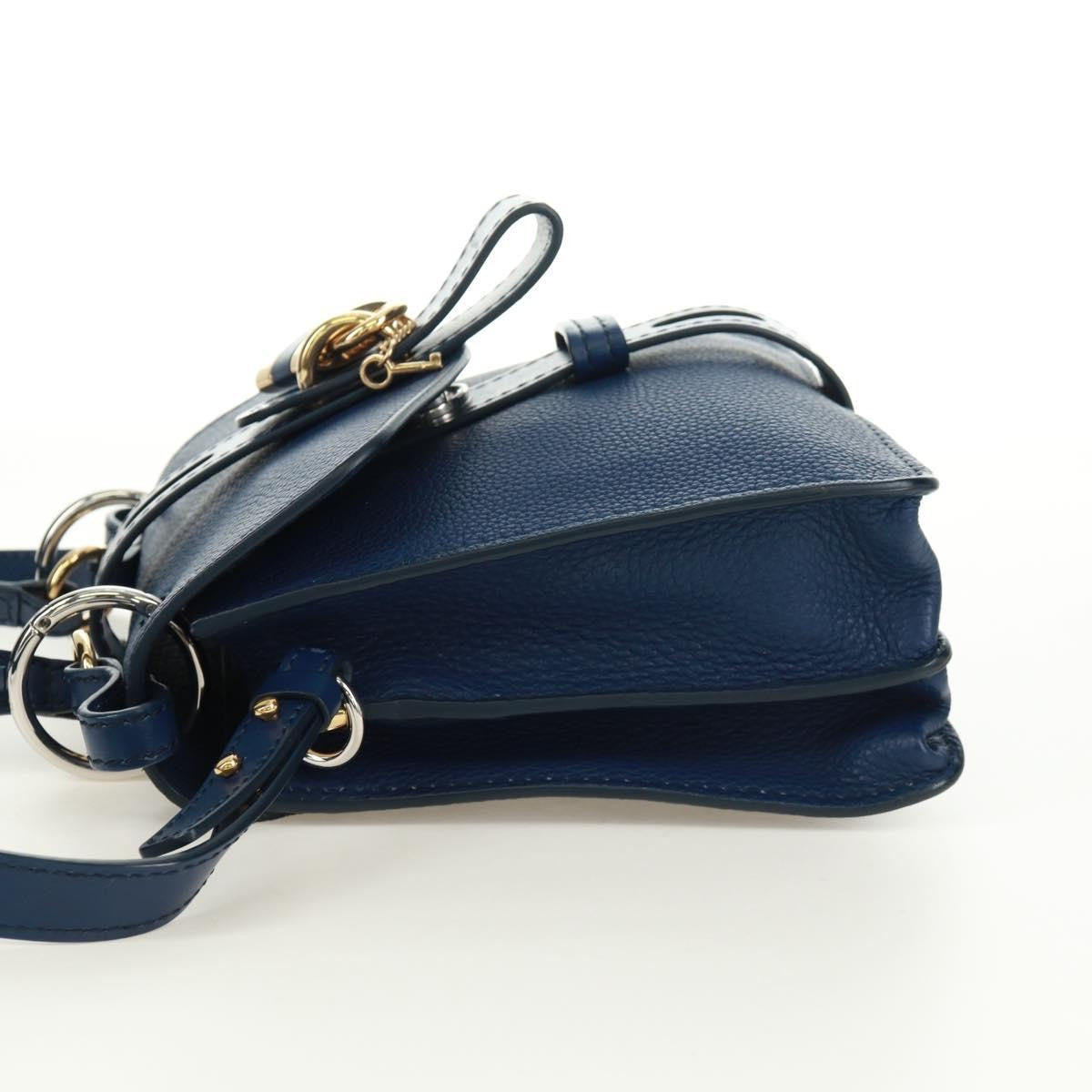 Chloe Aby Day Leather, Blue, Leather, Handbag