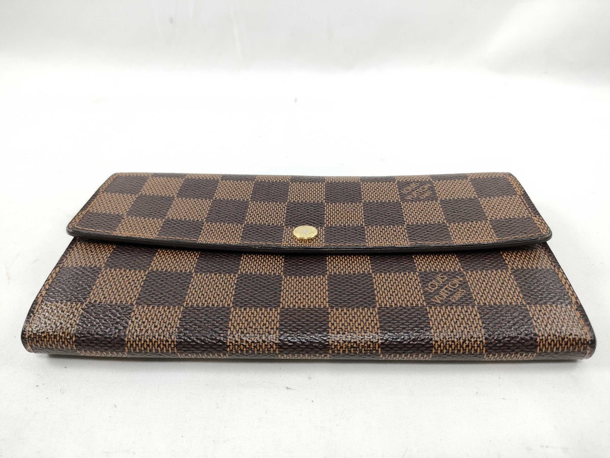 Louis Vuitton Sarah Wallet NM Damier, Brown, Canvas, Wallet