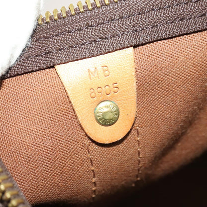 Louis Vuitton Keepall Bag Monogram Canvas, BROWN, CANVAS, Travel bag