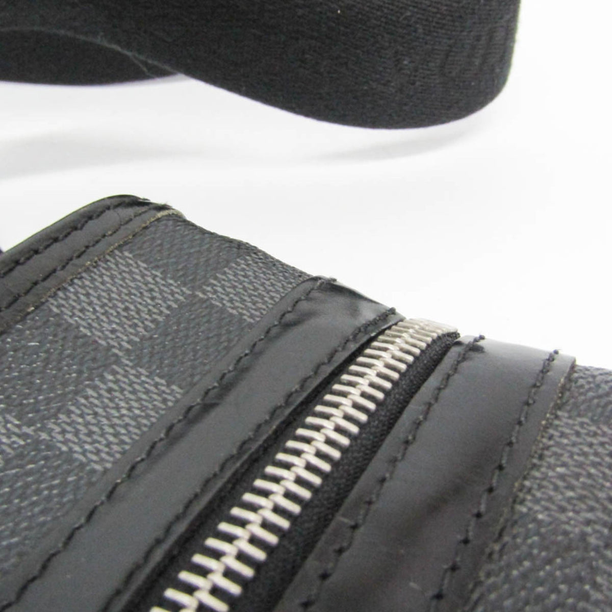 Louis Vuitton Thomas Damier Graphite, Black, Canvas, Shoulder Bag