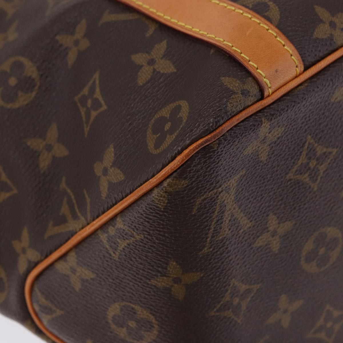 Louis Vuitton Shopping Sac Handbag Monogram, Brown, Canvas, Tote Bag