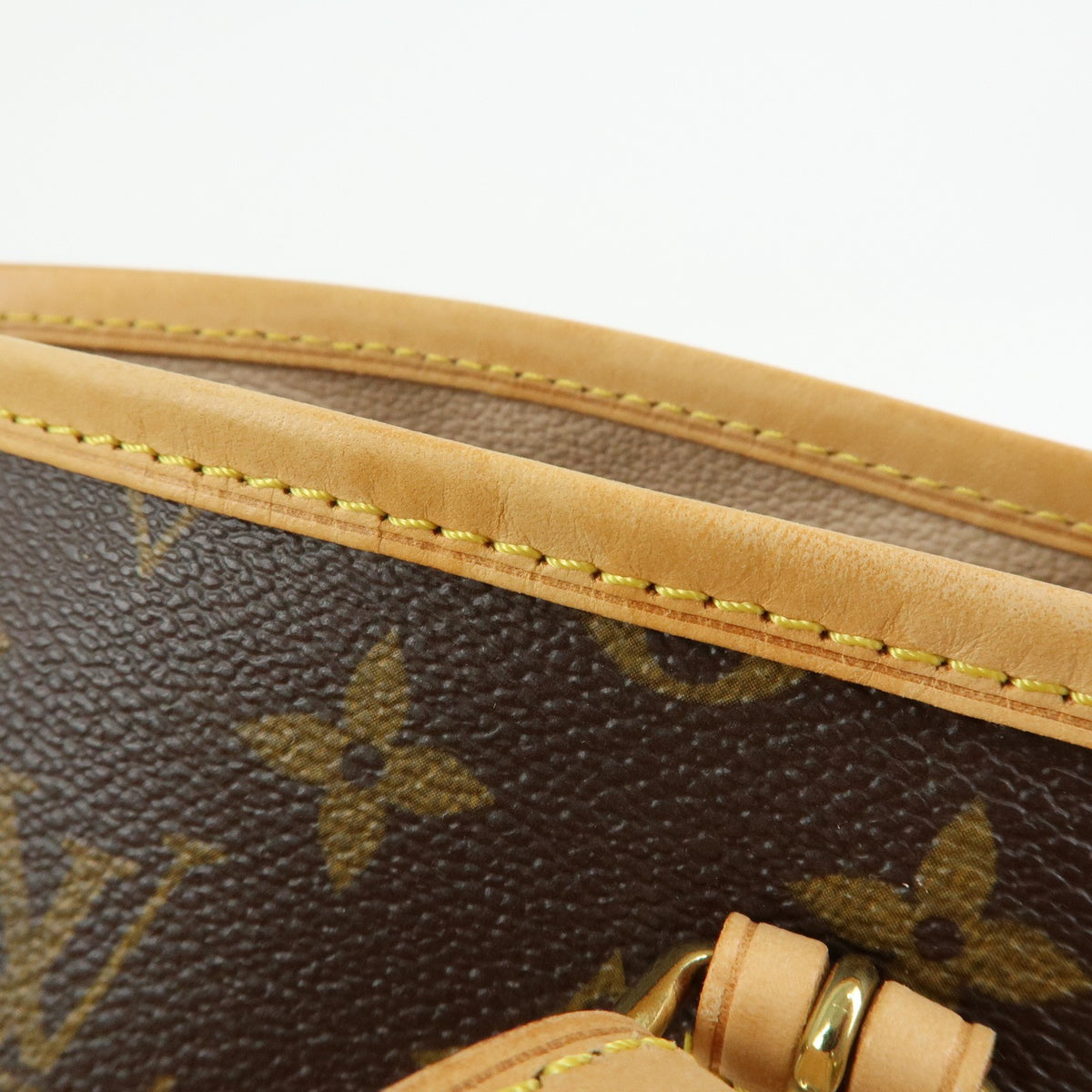 Louis Vuitton Petit Bucket Monogram Canvas, Brown, Canvas, Handbag