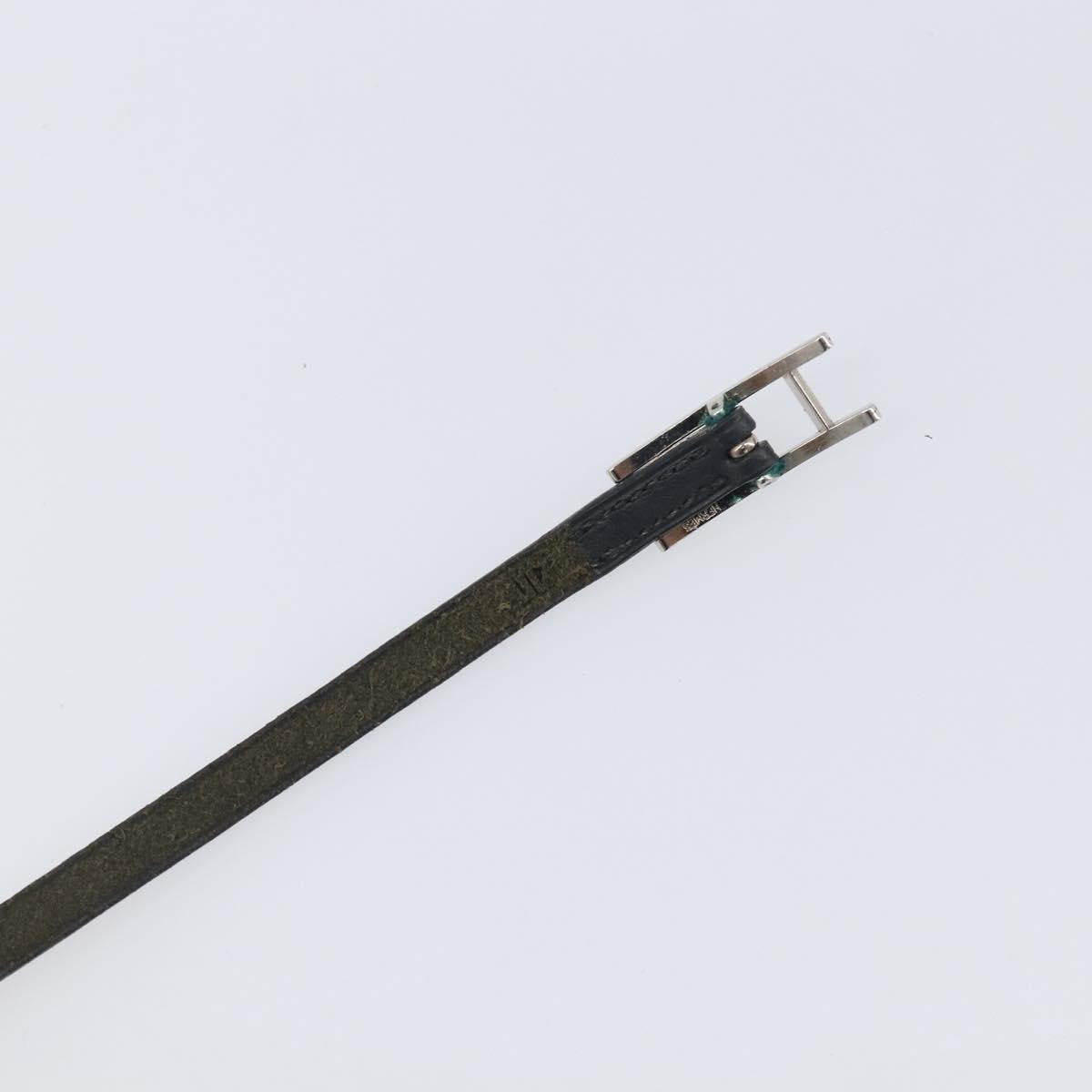 Hermes Hapi 3 Leather with Metal, Black, Leather, Bracelet