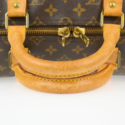 Louis Vuitton Keepall Monogram, Brown, Canvas, Travel Bag