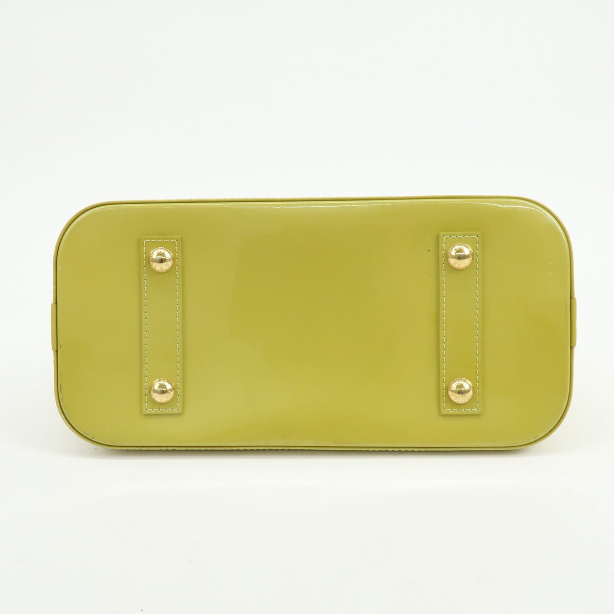 Louis Vuitton Alma Monogram Vernis, Green, Patent Leather, Handbag