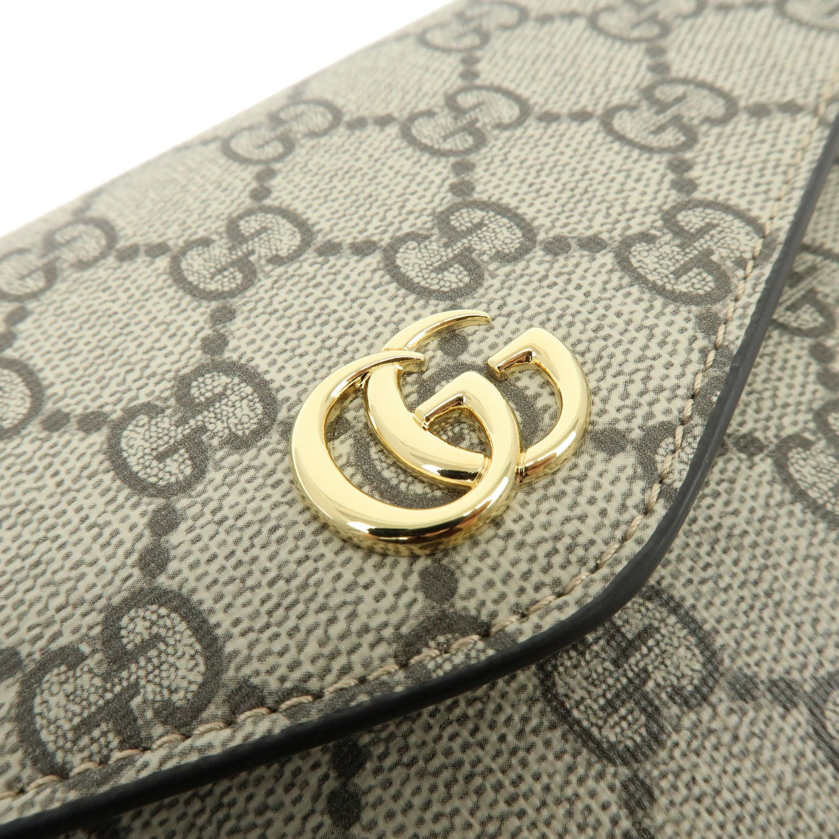 Gucci Ophidia Envelope Flap GG Coated Canvas, Beige, Canvas, Shoulder Bag