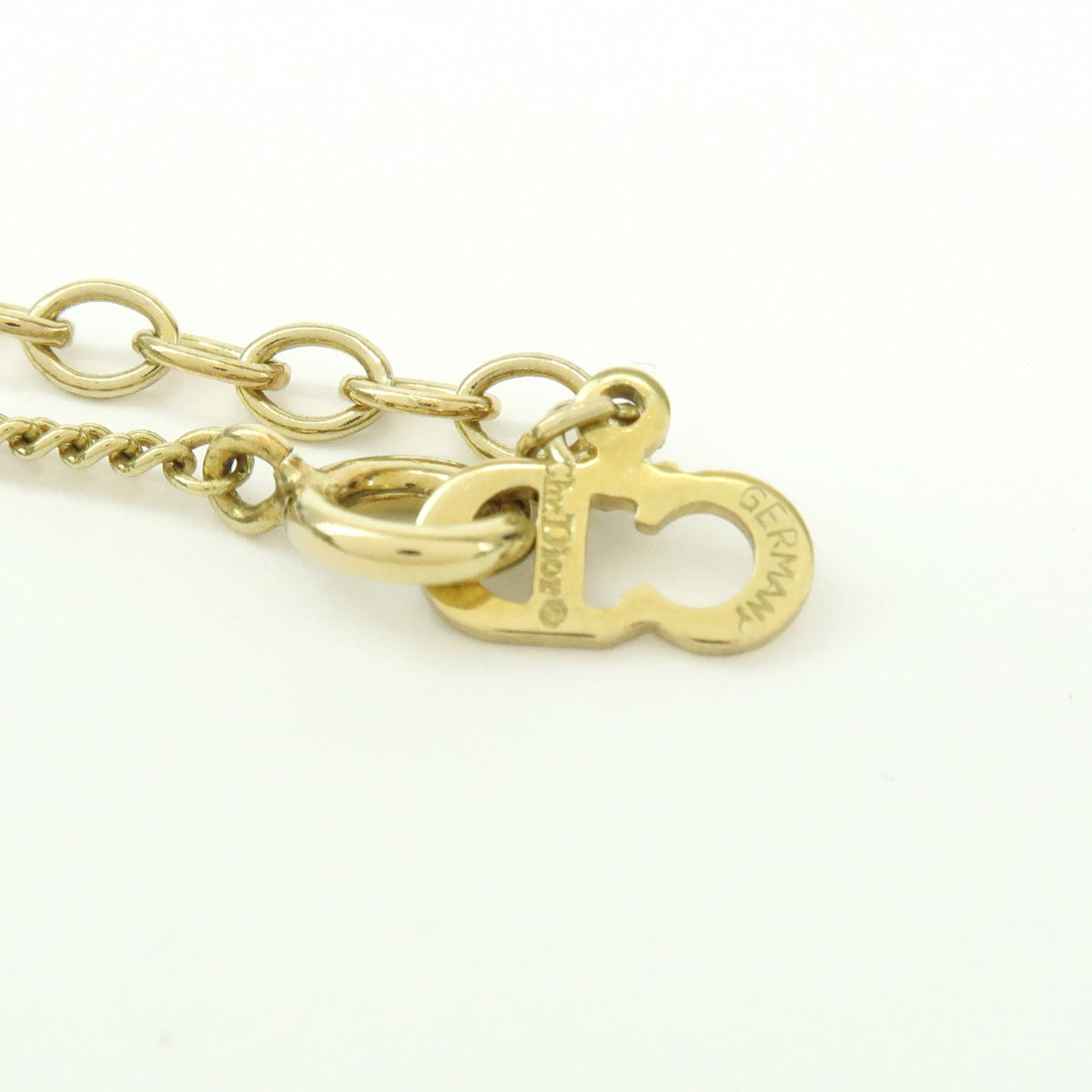 Christian Dior CD Heart Metal, Gold, Gold Plated, Necklace
