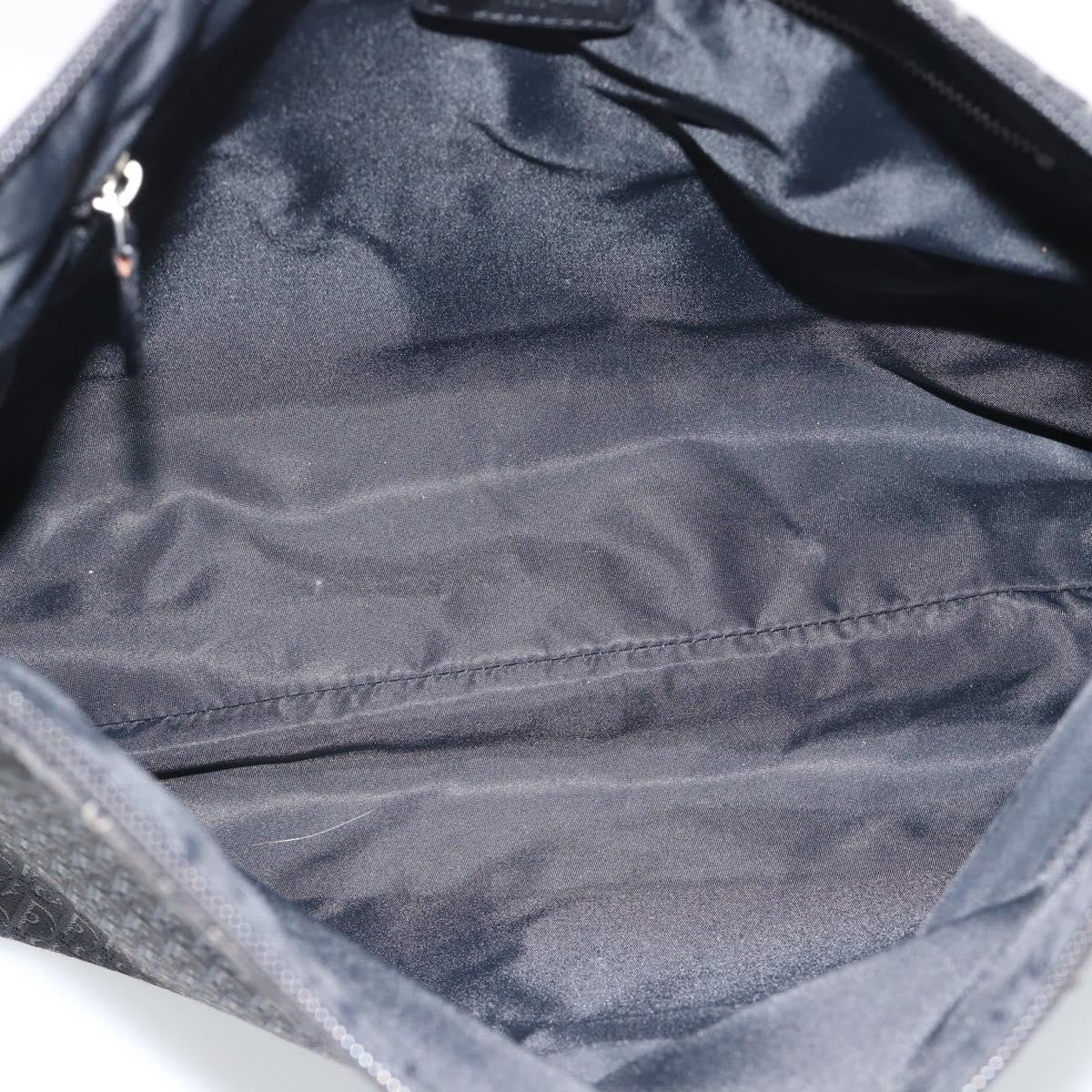 Christian Dior Vintage Trotter Canvas, Black, Canvas, Crossbody Bag