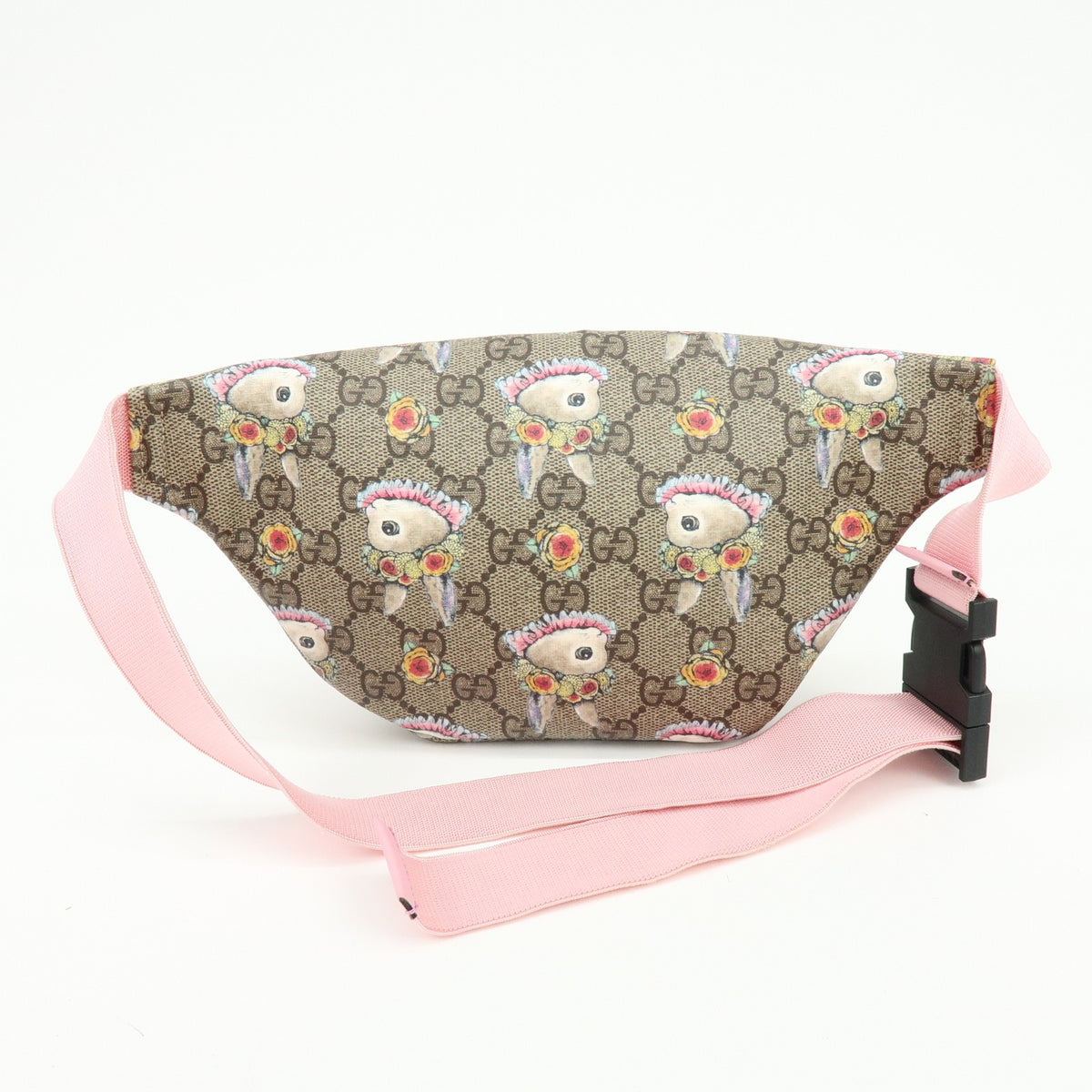 Gucci Children's Belt Printed GG Coated Canvas, Beige, Canvas, Handbag