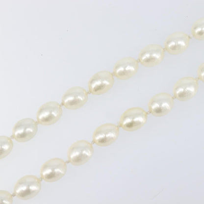 Chanel CC Pearl Metal and Pearls, White, Pearl, Necklace
