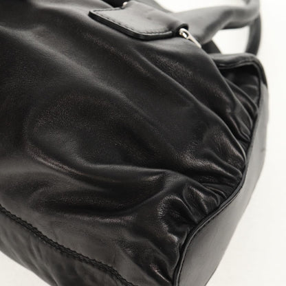 Valentino Garavani Histoire Tote Leather and Strass, Black, Leather, Shoulder Bag
