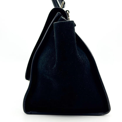 Celine Trapeze Leather, Black, Leather, Handbag