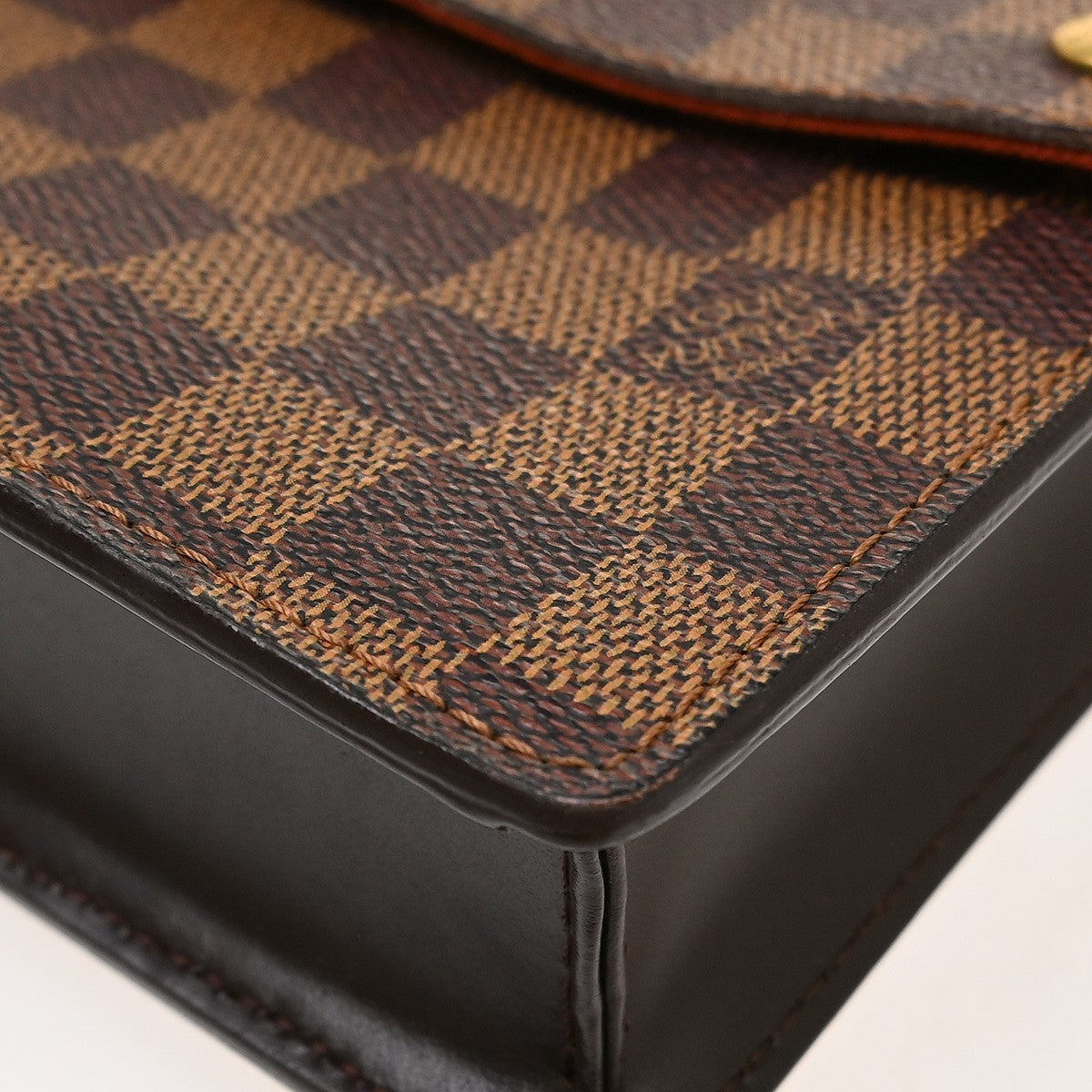 Louis Vuitton Portobello Messenger Damier Ebene, Brown, Canvas, Shoulder Bag