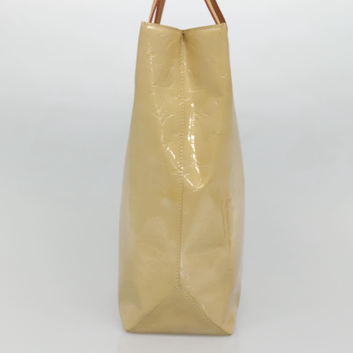 Louis Vuitton Reade Monogram Vernis, Beige, Patent Leather, Handbag